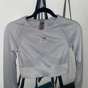 Gym shark crop top used twice